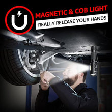 Load image into Gallery viewer, axefury Flashlight,Magnetic LED Flashlight,EDC Handheld Flashlight with Removable Headband,6 Modes,Dual Fuel, A5 for Camping, Emergency(Not Included Battery) Gift