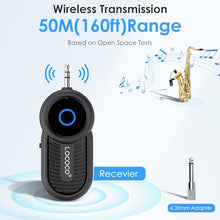 Load image into Gallery viewer, Wireless Saxophone Microphone System for Instruments: UHF Rechargeable Instruments Microphone Receiver and Transmitter - 160ft Range. Plug and Play - Clip-on Mics Suitable for Sax Trumpet, Trombone