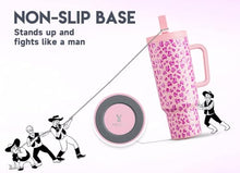 Load image into Gallery viewer, Meoky 40 oz Tumbler with Handle and Flip Straw, 100% Leakproof Tumbler with Lid and Straw, Stainless Steel Insulated Cup, Cupholder Friendly, Keeps Cold for 34 Hours (Love)