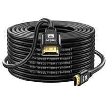 Load image into Gallery viewer, jojobnj HDMI Cable 50ft, 4K@60Hz, 18Gbps High Speed HDMI 2.0 Cord, Ultra HD,Ethernet Audio Return,Video 4K,1080p,3D,Arc, HDR Compatible with Xbox,PS5/PS4,HDTV,Laptop ect(Black)