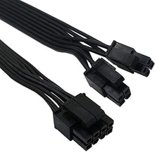 Load image into Gallery viewer, COMeap CPU Cable for EVGA PSUs, CPU 8 Pin Male to CPU 8 Pin (4+4 Detachable) Male EPS-12V Motherboard Power Adapter 25-inch(63cm)