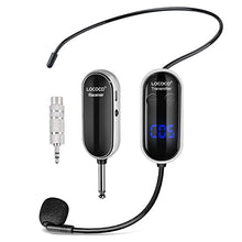 Load image into Gallery viewer, UHF Wireless Headset Microphone System: Mic Headset - LED Digital Display, Head Handheld Mic 2 in 1, Working Time 6H, 165 ft Range Mic for Voice Amplifier, Tour Guide, Teaching, Fitness, PA System