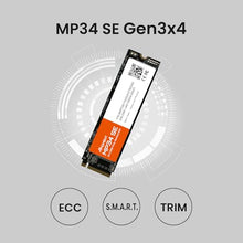 Load image into Gallery viewer, MMOMENT MP34 SE 512GB PCIe Gen3 NVMe M.2 2280 Internal Solid State Drive, Gen3.0X4 Read Speed Up to 2100MB/s for Latop and PC