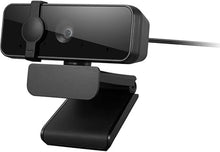Load image into Gallery viewer, Lenovo Essential Full HD 1080P Webcam, Dual Microphone, No Driver 1.8m USB 2.0, Wide-Angle, Tilt-Control, 360-Degree Rotation, Black