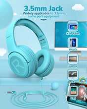 Load image into Gallery viewer, awatrue Toddler Kids Headphones Wired - Headphones for Kids Volume Limit 85/94dB Headset 3.5mm Jack Adjustable Foldable Headsets for Girls Boys Children Teens Pad Smartphones School
