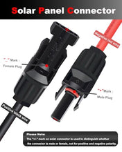 Load image into Gallery viewer, COMeap Solar Panel Adapter for Jackery, to DC 5.5x2.1mm Extension Power Cable with DC 3.5x1.35, 5.5x2.5 and 8mm Connector Compatible with MC4 Solar Panel Charger and Portable Solar Generator 5ft(1.5m)