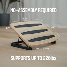 Load image into Gallery viewer, Adjustable Under Desk Foot Stool - Ergonomic Foot Rest with 7 Angles - Natural