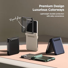 Load image into Gallery viewer, VRS DESIGN Terra Guard Modern for Galaxy Z Flip 7 5G Phone Case (2025), Magnetic Case with Built-in Screen Protector & Semi-Auto Hinge Protection (Matte Black)