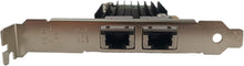 Load image into Gallery viewer, 10gb PCIE x4/x8/x16 Ethernet Converged Network Adapter X550T2 Copper Dual RJ45 Port LAN Card NIC Compatible with Intel X550T2 10GBase-T X550AT Server Support Windows Server/Windows/Linux/VMware ESXi