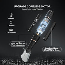 Load image into Gallery viewer, Lavinda Professional Electric Nail Drill Kit, 35000RPM Cordless Portable Machine for Acrylic Gel Nails, Rechargeable E File With Black Rhinestones, Manicure Tools (Black)