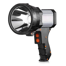 Load image into Gallery viewer, BUYSIGHT Rechargeable Spotlight,Spot Lights Hand held Large Flashlight 1000 lumens Handheld Spotlight Lightweight and Super Bright Flashlight (Aluminium_Alloy Silver)