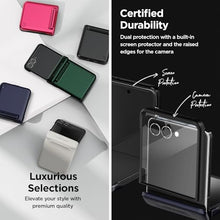 Load image into Gallery viewer, VRS DESIGN Terra Guard Modern for Galaxy Z Flip 7 5G Phone Case (2025), Magnetic Case with Built-in Screen Protector & Semi-Auto Hinge Protection (Matte Black)