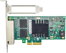 Load image into Gallery viewer, with Intel I350AM2 Chipset I350-T4 PCI-E X4 Quad RJ-45 Ethernet Network Card Adapter Controller NIC 10/100/1000Mbps