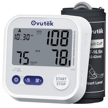 Load image into Gallery viewer, Ovutek Blood Pressure Monitors for Home Use Upper Arm FSA HSA Eligible, 8.7"-16.5" BP Cuff with 245 Sets for 3 Users, Large Display Automatic Digital Blood Pressure Machine with Batteries