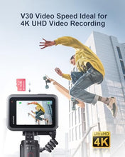 Load image into Gallery viewer, JUANWE 128GB Micro SD Card 5 Pack SD Card MicroSDXC Flash Memory Card 128 GB, A1 U3 V30 4K Video Recording 128GB TF Cards with Adapter for Phone, Dash Cam, Security Camera (5 Pack, Pink)