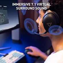 Load image into Gallery viewer, PRISMXR Wireless Gaming Headset Compatible with PS5/4, PC, Quest 3S/3/2, up to 80-hr Battery, 2.4Ghz USB Gaming Headphones with Bluetooth, 7.1 Virtual Surround Sound – Vega Q1