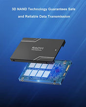 Load image into Gallery viewer, RAOYI 512GB Internal SSD SATA III 6Gb/s 2.5” Solid State Drive 3D NAND Flash Advanced SSD Hard Drive Up to 550MB/s SATA 3 SSD Upgrade Performance for PC Laptop