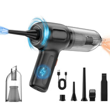 Load image into Gallery viewer, MARLALL Compressed Air Duster, Cordless Air Blower & Hand Pump Car Vacuum Cleaner Portable Rechargeable Mini Handheld Computer Keyboard Duster Cleaner(Black)