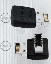 Load image into Gallery viewer, COMeap USB C Motherboard Adapter?USB 3.2 Type E 90 Degree Front Panel Internal Connector Header Converter for Motherboard Black C