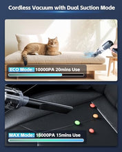 Load image into Gallery viewer, AX2V Portable Car Vacuum 16000Pa Mini Vacuum Cleaner for car,Low Noise Hand Vacuum Cordless Rechargeable, for car Detailing Keyboard Cleaner Home Cleaning
