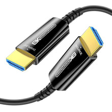 Load image into Gallery viewer, DGHUMEN Fiber Optic HDMI 2.1 Cable, HDMI Cable 25Ft, 48Gbps Ultra High Speed Thin HDMI Cord, 8K@60Hz 4K@240Hz, Dynamic HDR, eARC, HDCP 2.2&2.3, 3D, Compatible for PS4/5/Xbox/TV/Monitor/Laptop