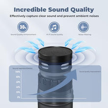 Load image into Gallery viewer, HWWR Wireless Microphones, Professional UHF Dual Microphones for Karaoke, Wireless Dynamic Microphone System Set with Rechargeable Receiver,Plug and Play, Speech, Wedding, Church, PA System