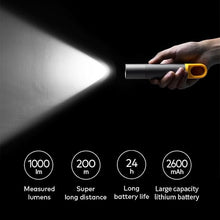Load image into Gallery viewer, HOTO Flashlight Lite, Zoomable, LED, USB-C Rechargeable, 1000 Lumens, 5 Modes (SOS & Strobe), Tactical & Portable Handheld Flash Light for Camping, Emergencies, Home Use, etc