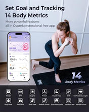 Load image into Gallery viewer, Ovutek Professional Smart Scale for Body Weight, BMI, Body Fat, Muscle Mass, Highly Accurate Body Composition Weighing Machine, Bathroom Digital Scale Large Display Sync with Fitness App, 450lb