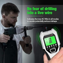 Load image into Gallery viewer, Stud Finder Wall Scanner 5 in 1 Multifunctional Upgraded Smart Wall Scanner, Stud Sensor Beam Detector with Battery for Wood Metal and AC Wire Detection, Comes with HD LCD Display and Audio Alarm