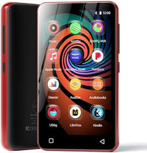 Load image into Gallery viewer, innioasis 160GB MP3 Player with Bluetooth and WiFi, Android Music Player with Spotify,Amazon Music,Pandora,4" Full Touch Screen MP3 Player with Audible,Libby,Audiobooks (Black_Red)