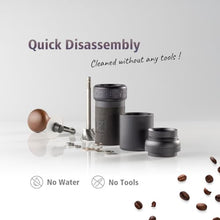Load image into Gallery viewer, 1Zpresso K-Ultra Manual Coffee Grinder Silver with Carrying Case, Assembly Consistency Grind Stainless Steel Conical Burr, Foldable Handle, Numerical External Adjustable Setting, All-Round Grinder