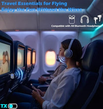 Load image into Gallery viewer, Airplane Bluetooth Adapter for Headphones, Bluetooth Transmitter for TV/PC/Gym, Audio Receiver for Stereo Receiver, KAIY Wireless 5.3 Transmitter Receiver, Wireless AUX Adapter for Car Music