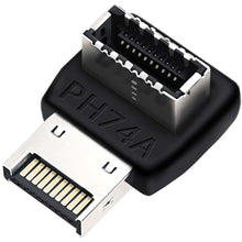Load image into Gallery viewer, COMeap USB C Motherboard Adapter?USB 3.2 Type E 90 Degree Front Panel Internal Connector Header Converter for Motherboard Black C