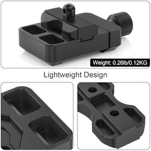 Load image into Gallery viewer, Arca Swiss Bipod Adapter for Harris/Atlas Bipod WEYLLAN AB45_MK80, Compatible Arca-Swiss Rails and Q.R Plates, Lightweight Clamp with Mlok Rail Stable Connection Bipod, Mount on Tripod Ball Head
