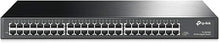 Load image into Gallery viewer, TP-Link 48 Port Gigabit Ethernet Switch | Plug and Play | Sturdy Metal w/ Shielded Ports | Rackmount | Fanless | Traffic Optimization | Unmanaged (TL-SG1048) , Black