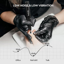 Load image into Gallery viewer, Professional Rechargeable Nail Drill Machine, Lavinda Diamond 35000RPM Electric Nail File Cordless Portable Nail Drill with Coreless Motor for Acrylic Nails, Manicure Pedicure Tool, Crystal Diamond