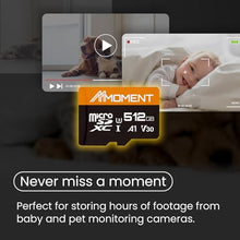Load image into Gallery viewer, MMOMENT 512GB Micro SDXC Card, A1, V30, UHS-I, U3, Class 10 Compatible, Read Speed Up to 95 MB/s,Write Speed Up to 70MB/s, SD Adapter Included