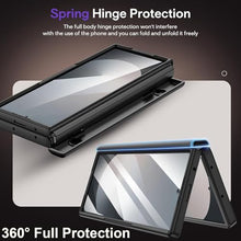 Load image into Gallery viewer, MSOTES for Galaxy Z Fold 7 Wallet Case with Screen Protector, Built-in Kickstand & Hinge Protection, 3 RFID Blocking Card Slots Carbon Fiber Texture Leather Case for Samsung Galaxy Z Fold7 (Black)