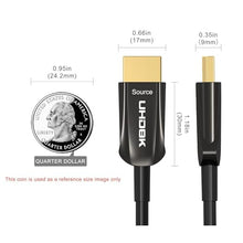 Load image into Gallery viewer, DGHUMEN 8K Fiber Optic HDMI Cable 50FT, HDMI 2.1, 48Gbps Ultra High Speed, 8K@60Hz 4K@120Hz, Unidirectional Active HDMI Cord (50FT)