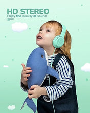 Load image into Gallery viewer, awatrue Kids Headphones for School Toddler Wired with Microphone Plug in Bulk Boys Headset Girls 3+ Year Old Green
