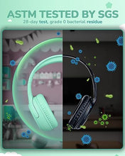 Load image into Gallery viewer, awatrue Kids Headphones for School Toddler Wired with Microphone Plug in Bulk Boys Headset Girls 3+ Year Old Green