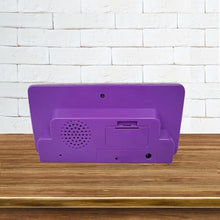 Load image into Gallery viewer, HANNLOMAX HX-160CR PLL FM Radio Alarm Clock, 2.5" LED Display with RGB Color (7 Regular Colors and 4 Dynamic Color Charging Mode), Display Dimmer Function, AC Operation only. (Purple)