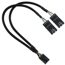 Load image into Gallery viewer, COMeap RGB Splitter for Corsair RGB HUB, Lighting Node Core and iCUE Commander CORE XT, 4 Pin Male to Female Fan Extension Cable for Corsair RGB Fan ML/LL/QL/SP/HD 9-in