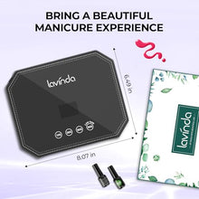 Load image into Gallery viewer, Lavinda 54W UV LED Nail Lamp – Plug-in Gel Nail Light with LCD Display, 4 Timers, Auto Sensor, Dual Wavelength, Nail Dryer for Home & Salon – Black