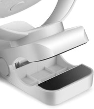 Load image into Gallery viewer, Viniper 6 inch Rechargeable Clip on Fan, 5000mah Battery Desk Fan : 360° Rotation & 3 Speeds Strong Wind Portable Fan, 8-30 Working Hours, Quiet and Powerful (White)