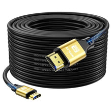 Load image into Gallery viewer, jojobnj HDMI Cable 75ft, 4K@60Hz, 18Gbps High Speed HDMI 2.0 Cord, Ultra HD,Ethernet Audio Return,Video 4K,1080p,3D,Arc, HDR Compatible with Xbox,PS5/PS4,HDTV,Laptop ect(Gold)
