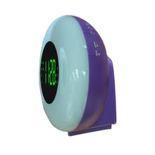 Load image into Gallery viewer, HANNLOMAX HX-162CR AM/FM PLL Radio with Alarm Clock, RGB Mood Light (7 Colors) and Dynamic Mode, 1" LED Display with dimmer Function, AC Operation only (Purple)
