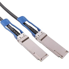 Load image into Gallery viewer, Wiitek 100GbE QSFP28 DAC Twinax Cable, 0.5 Meter 100GBASE-CR Passive Copper Cable, Compatible for Mellanox MCP1600-C0005, with Blue Pull Tab
