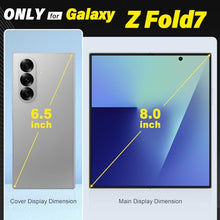 Load image into Gallery viewer, TUCCH Case for Galaxy Z Fold7, Stand RFID Blocking 4 Card Holders Wallet Folio, PU Leather Protective Magnetic PC Shell Compatible with Galaxy ZFold 7 (8.0") 2025, Pearly Light Blue