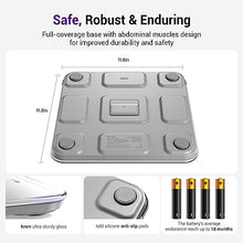 Load image into Gallery viewer, Ovutek Scale for Body Weight, Highly Accurate 450lb Digital Bathroom Scales for People, Automatic Weighing Machine for Baby, Pet, Light Items, Large LED, Sturdy and Durable Base, White